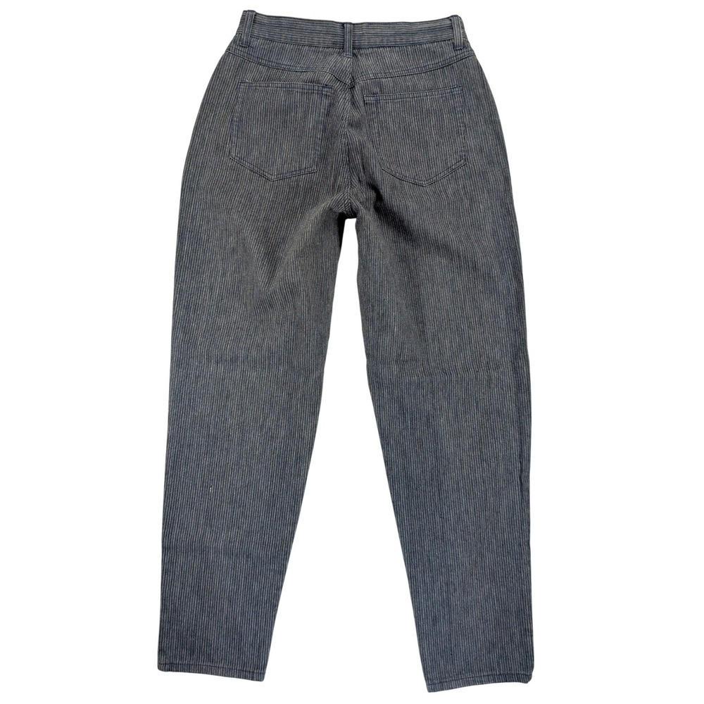 VTG New York & Company Jeans Womens 10 Straight Baggy Taper 90s Pin Stripe Denim - Picture 3 of 11